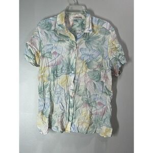 Alfred Dunner women's‎ size 18 short sleeve floral button shirt